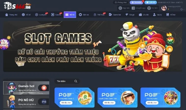 Nổ Hũ S666: Kinh Nghiệm Quay Hũ Đỉnh Cao Từ Cao Thủ Lão Làng 1 Sảnh Nổ Hũ S666 thiết kế giao diện đẹp, chuyên nghiệp