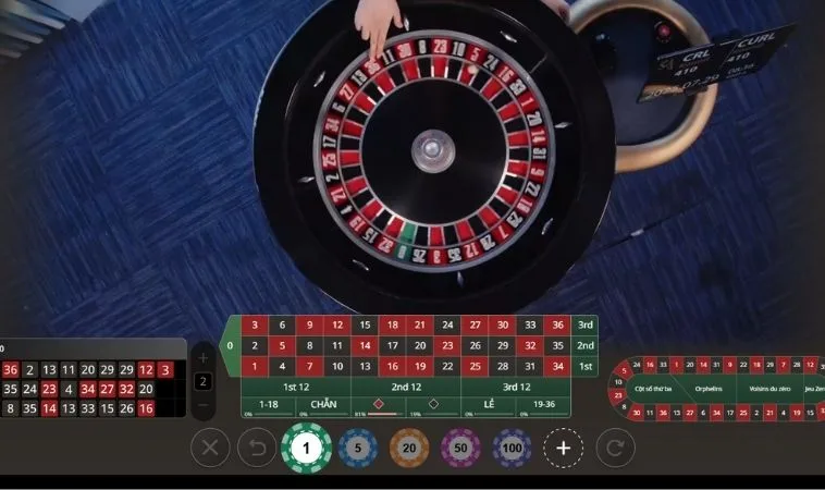 Bàn cược Roulette Nhà Cái S666